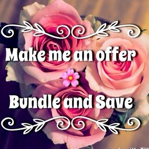 Bundle 2 or more items to save on shipping.  All REASONABLE offers accepted.